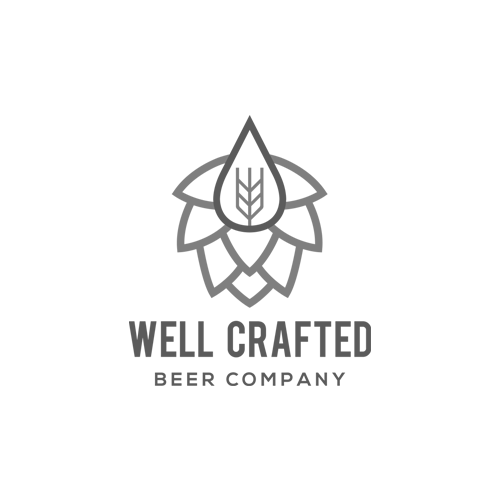 Well Crafted Beer Co logo grayscale
