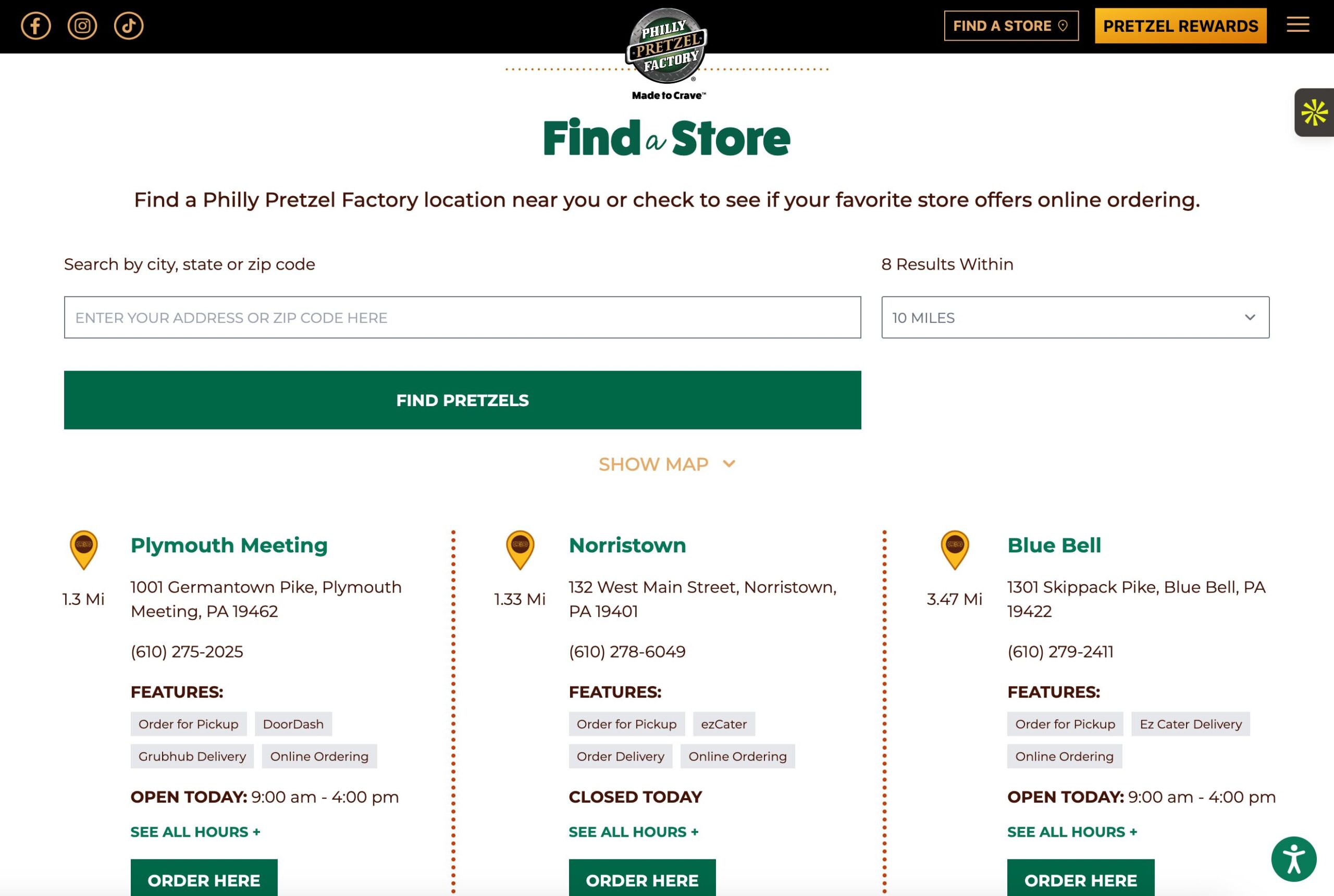 Philly Pretzel Factory Website Redesign - MEDICI + MAESTRO | Mx2 Global ...
